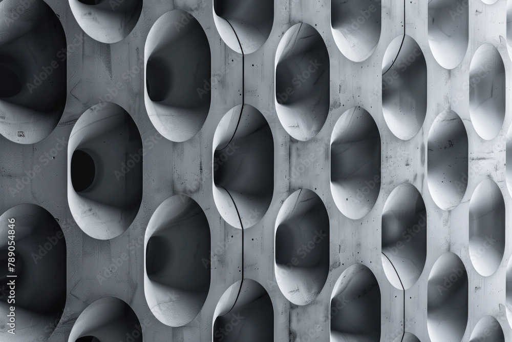 Poster abstract 3d pattern. brutalist style. background image. created with generative ai technology.