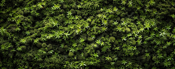 green wet moss background 