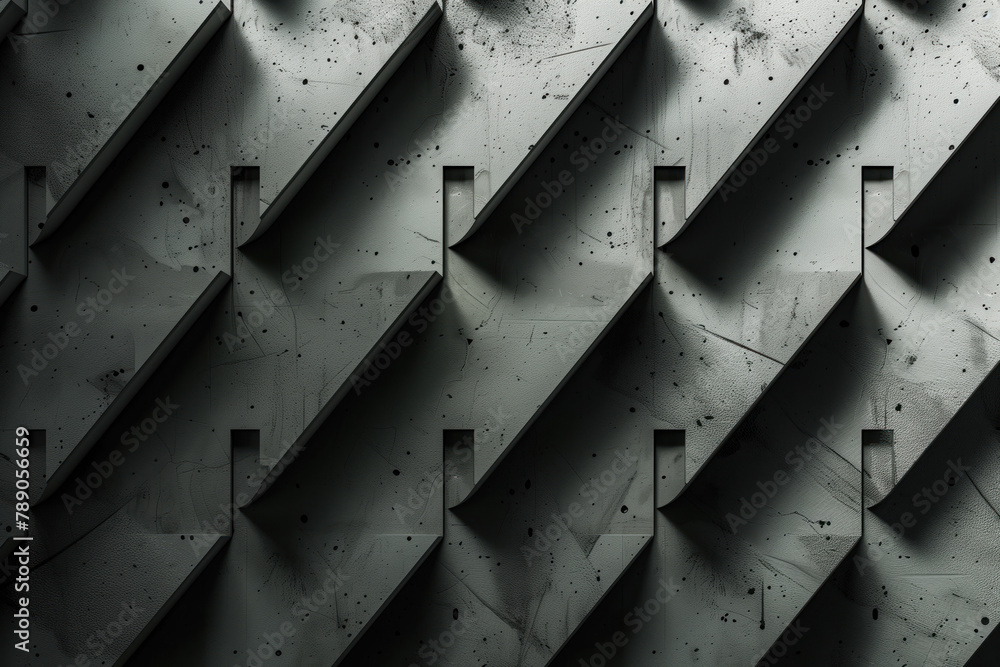 Poster abstract 3d pattern. brutalist style. background image. created with generative ai technology.