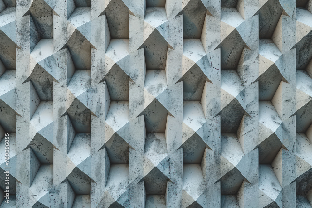 Poster abstract 3d pattern. brutalist style. background image. created with generative ai technology.