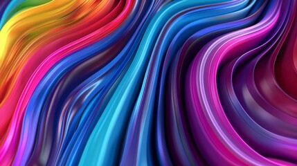 A 3D render of an abstract multicolor spectrum. The spectrum is a swirling vortex of colors, and it is mesmerizing to look at. The colors are vibrant 