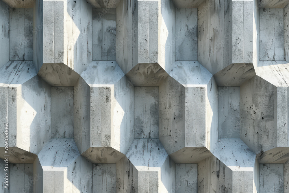 Poster abstract 3d pattern. brutalist style. background image. created with generative ai technology.