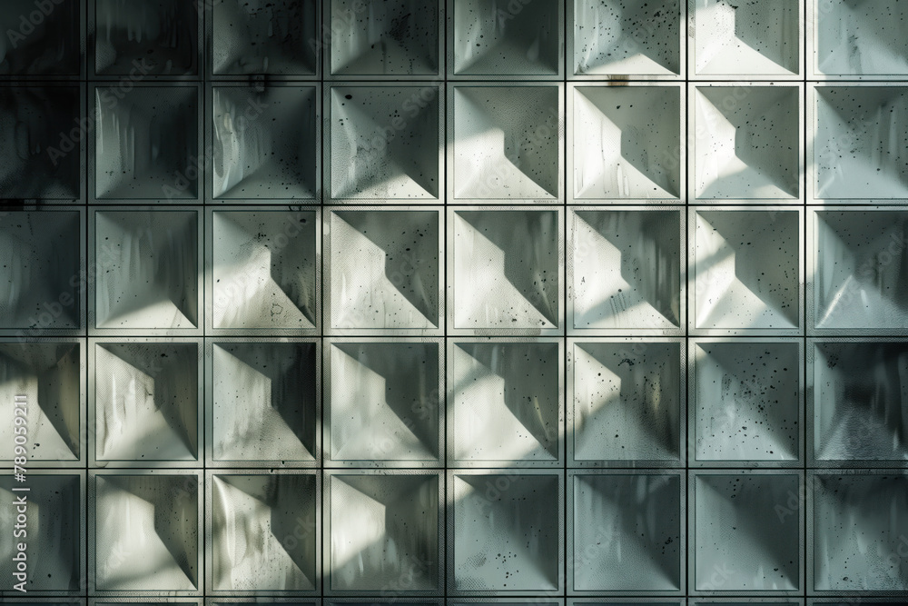 Poster Abstract 3d pattern. Brutalist style. Background image. Created with Generative AI technology.