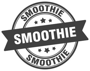 smoothie stamp. smoothie label on transparent background. round sign