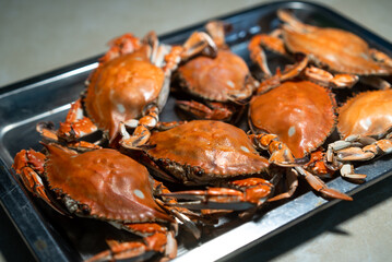 cooked crabs
