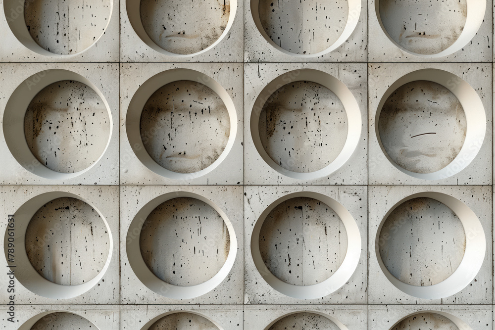 Poster abstract 3d pattern. brutalist style. background image. created with generative ai technology.