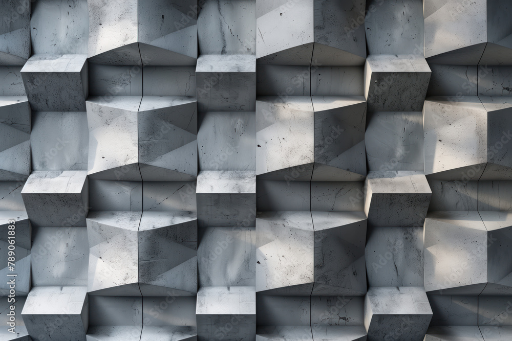 Poster abstract 3d pattern. brutalist style. background image. created with generative ai technology.