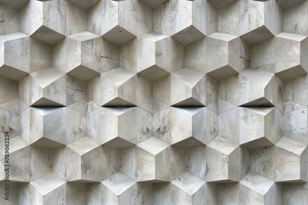 Poster abstract 3d pattern. brutalist style. background image. created with generative ai technology.