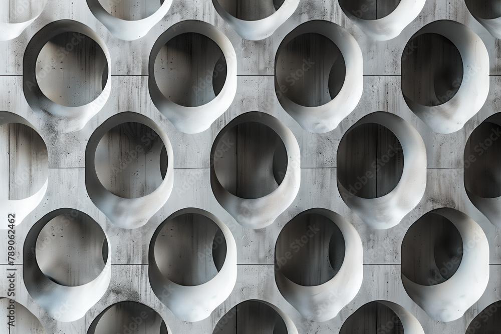 Poster abstract 3d pattern. brutalist style. background image. created with generative ai technology.