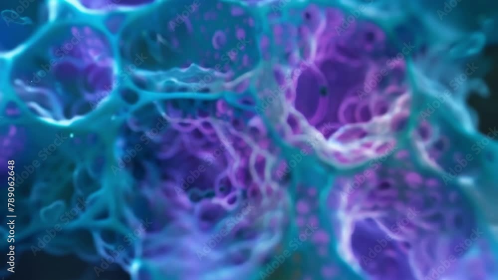 Poster a detailed image of centrioles responsible for cellular division forming a symmetrical pattern withi
