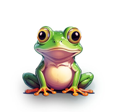 recommend clip art: Cute frog cartoon character png