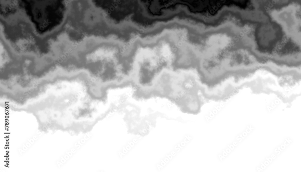 Aufkleber black smoke steam isolated transparent background. fog and mist effect for text or space. overlay wi