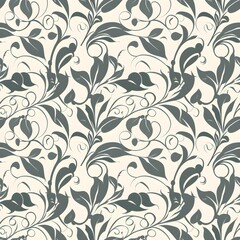 Background of floral pattern vector