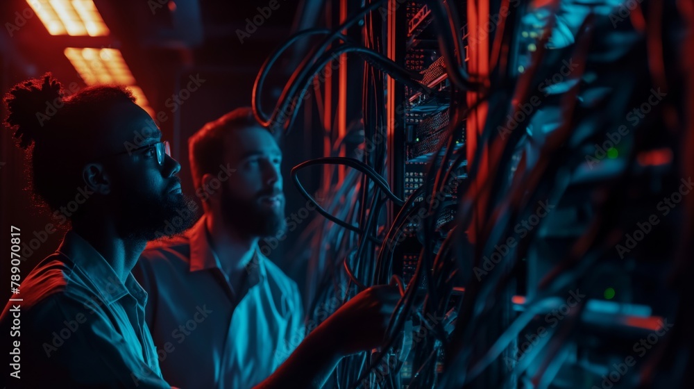 Aufkleber A team of technical specialists is focused on improving information storage and security systems by introducing new solutions and technologies to prevent data loss and security breaches.