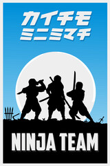 ninja team with three ninja
