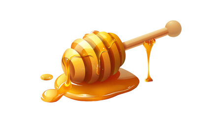 Honey isolated on a white background. 