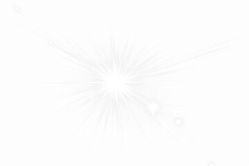 white star spikes overlay isolated