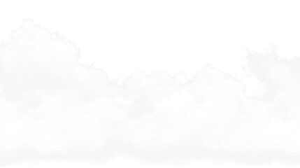 white clouds isolated on white or transparent
