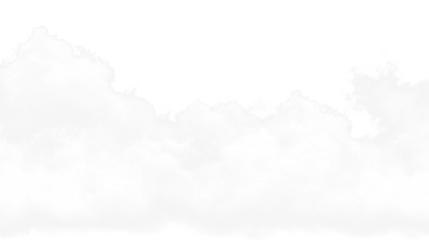 white clouds isolated on white or transparent