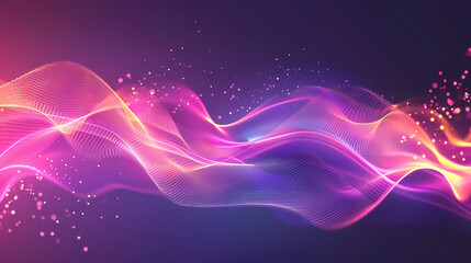 Dynamic Abstract Background With Pulsing Energy - obrazy, fototapety, plakaty