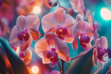 Beautiful orchid flowers, phalaenopsis blume or moth orchid . - obrazy, fototapety, plakaty