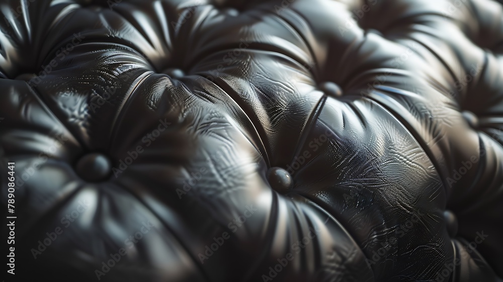 Poster close up leather sofa rexine texture : generative ai