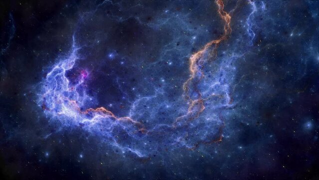 Red Space Nebula 4K 
