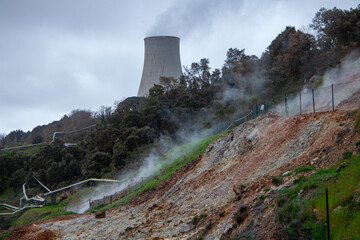 larderello and biancane di monterotondo geothermal phenomenon clean energy production grosseto...