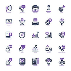 Curriculum Vitae icon pack for your website, mobile, presentation, and logo design. Curriculum Vitae icon dual tone design. Vector graphics illustration and editable stroke.