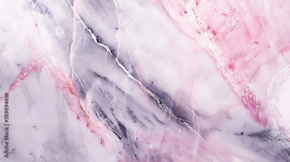 Poster smooth marble flat lay photography backdrop light grey and pink abstract background surface for food
