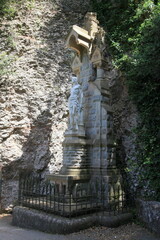 sculpture in Santa Maria De Montserrat, Barcelona, Spain