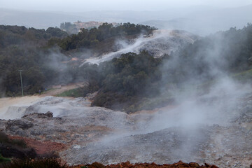 larderello and biancane di monterotondo geothermal phenomenon clean energy production grosseto...