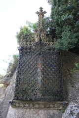 sculpture in Santa Maria De Montserrat, Barcelona, Spain