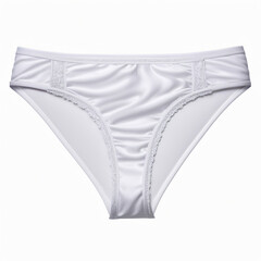 White panties isolated on a white background. Clipping path included.