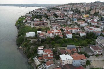 Aerial view Tekirdag city, Turkey 