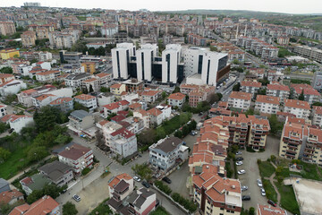 Aerial view Tekirdag city, Turkey 