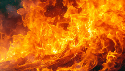 image of burning hot flame