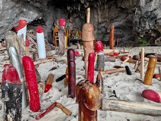 The famous penis cave in Railay