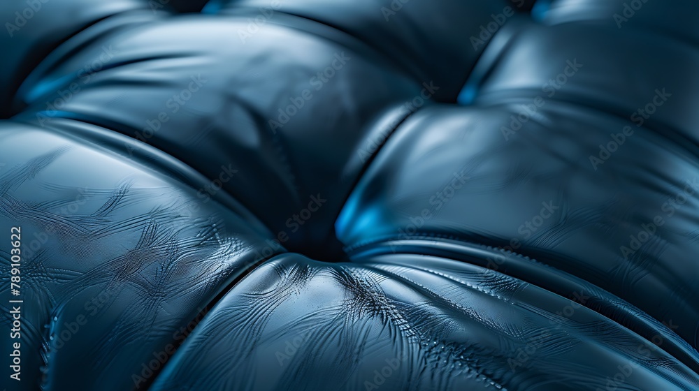 Poster close up leather sofa rexine texture : generative ai