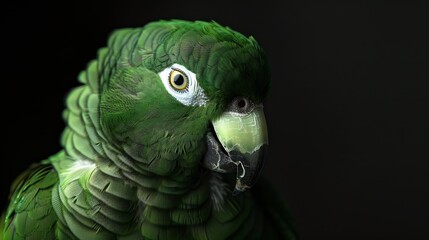 Parrot in the wild Beautiful extreme closeup Brazil : Generative AI
