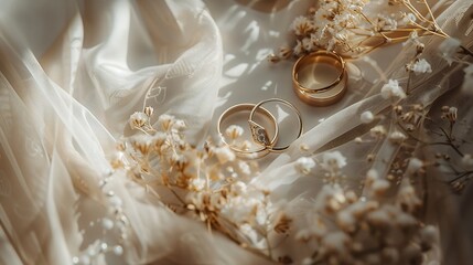 Wedding Stationary Details Mockup Styled Shoot Glamping wedding Ring Invitation Flat Lay : Generative AI