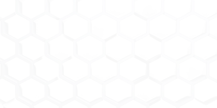white futuristic hexagon background isolated on white or transparent png