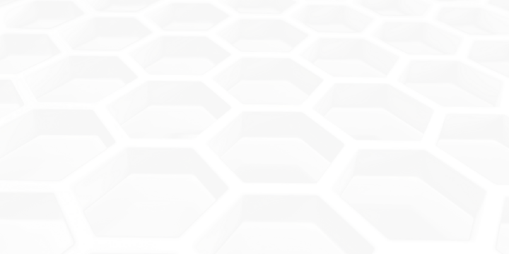 white futuristic hexagon background isolated on white or transparent png