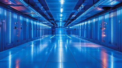 Futuristic Sci-Fi Server Room