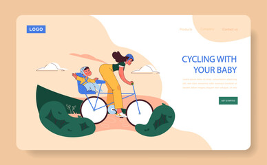 Cycling with Your Baby concept.