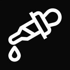 dropper icon vector outline design