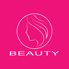 Beauty salon logo, health industry, makeup artist
