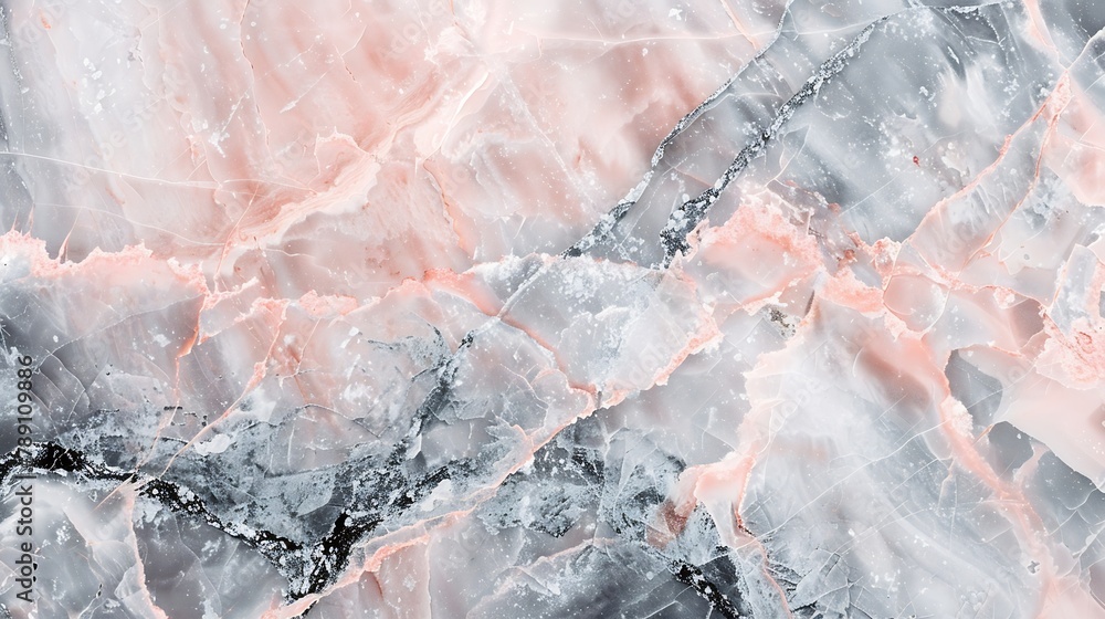Poster smooth marble flat lay photography backdrop light grey and pink abstract background surface for food