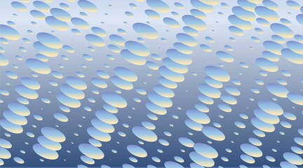 drops of water. abstract blue background. 