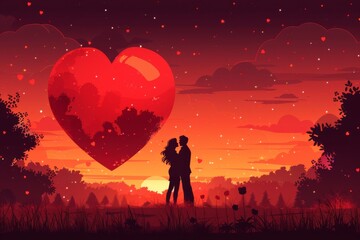 Feel the Love with Romantic Art and Dreamy Illustrations: Dive into Valentine's Designs, Creative Graphics, and Passionate Engagements.